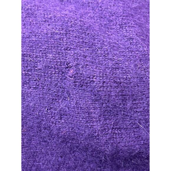 VTG D.D. Sloane 80's Lambswool Angora Blend Purple Sweater Dress M Retro Witchy - Picture 9 of 9